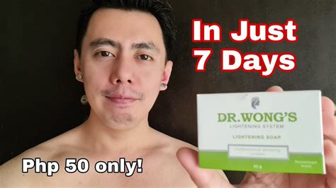 In 7 Days Dr Wongs Skin Lightening Soap With Glutathione And Salicylic Acid Sulfur Whitening