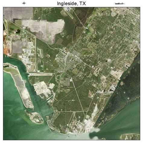 Aerial Photography Map of Ingleside, TX Texas