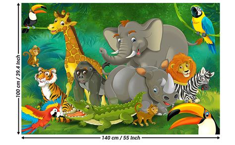 Great Art Xxl Poster Kinderzimmer Dschungel Safari Dekoration Natur