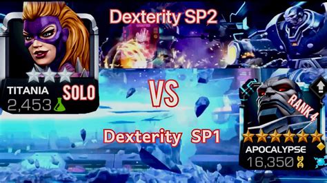 Mcoc Titania Vs Apocalypse Rank 4 Dexterity Sp1sp2 Marvel Kabam Contest Of Champions