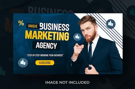 Premium Psd Business Youtube Thumbnail Design Template