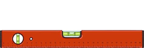 Cartoon building level measurement tool Royalty Free Vector