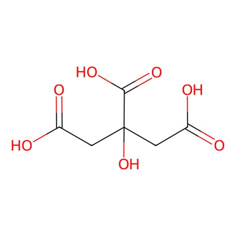 Citric Acid Structural Diagram