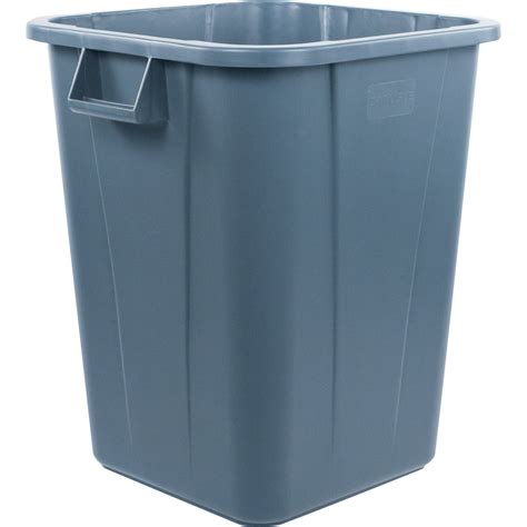 34154023 Bronco™ Square Waste Bin Trash Container 40 Gallon Gray