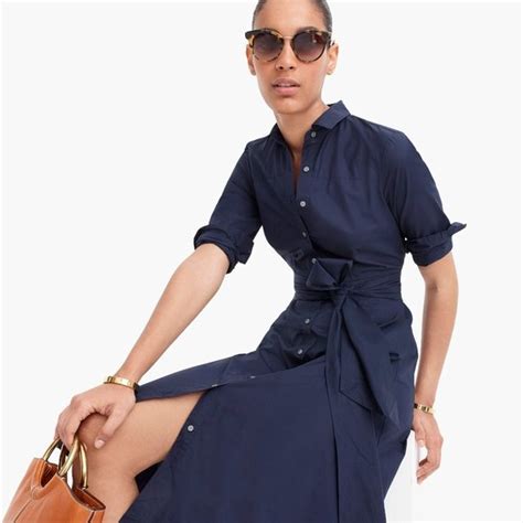 J Crew Dresses Nwt Womens Size J Crew Navy Blue Tiewaist Navy Blue