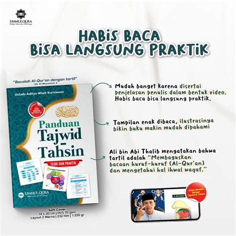 Jual Panduan Tajwid Tahsin Teori Dan Praktik Dilengkapi Video