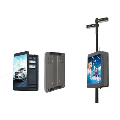 WiFi 4G Intelligent Outdoor Street Advertising Lamp Post Display