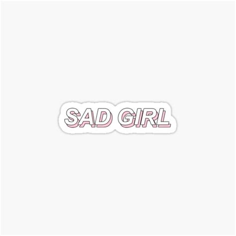 Sad Girl Sticker By Eulabeia Redbubble