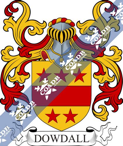 dowdall family crest coat  arms   history