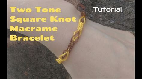 Alternating Square Knot Macrame Bracelet Tutorial Macrame Bracelet