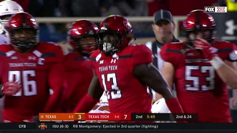 Texas Tech Football Vs Texas Highlights 2018 YouTube