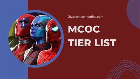 Mcoc Tier List August 2024 Marvel Contest Of Champions 2024