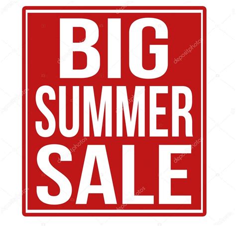 Big Summer Sale Red Sign — Stock Vector © Roxanabalint 53669971