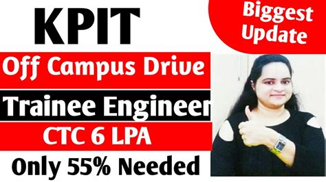 KPIT Off Campus Drive 2022 TRAINEE ENGINEER Off Campus Drive For