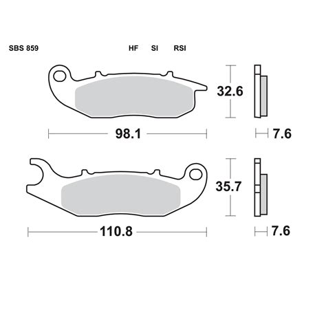 Set Pastiglie Freno Anteriori SBS Serie HF Per HONDA XL 750 TRANSALP