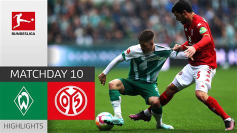 Werder Bremen 1 FSV Mainz 05 0 2 Highlights Matchday 10