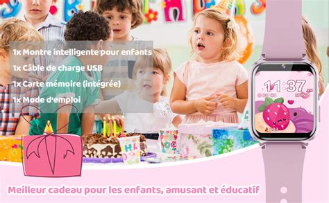 Yedasah Montre Connect E Enfant Montre Intelligente Enfant Filles