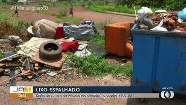 JA 1ª Edição TO Moradores denunciam restos de carne e de veículos