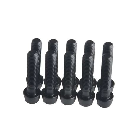 Aliexpress Buy Pcs M M X Mm Titanium Ti Bolt Black Tapered