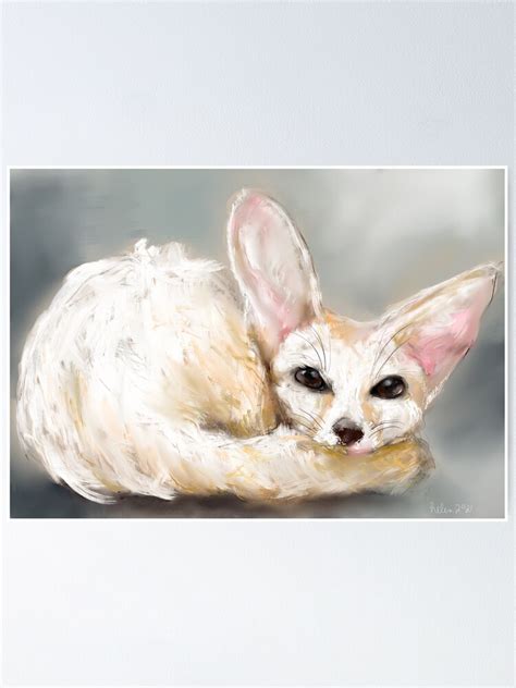 Fennec Fox Poster For Sale By Palmenteriarts Redbubble