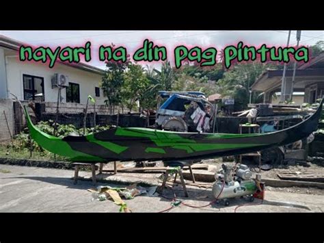 Pag Pintura Ng Bangkang Palikpikan Solofishingtv Boatmaking