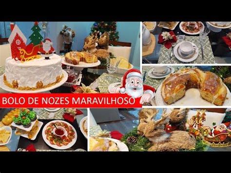 APRENDA FAZER UM BOLO NATALINO ROSCA DELICIOSA MESA POSTA DE NATAL