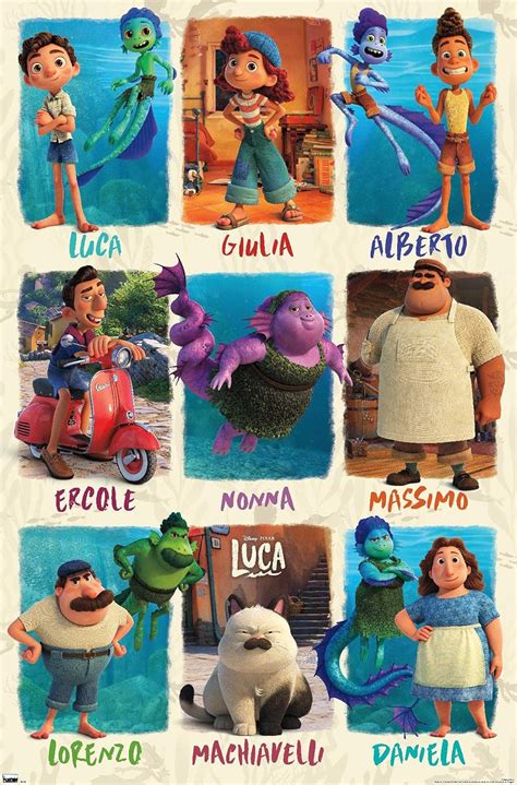 Amazon.com: Trends International Disney Pixar Luca-Grid Wall Poster, 14 ...