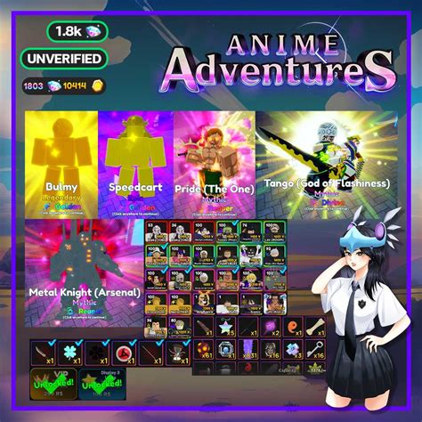 Anime Adventures 9 Rainbow Traits 2 Secret 20 Mythic Units