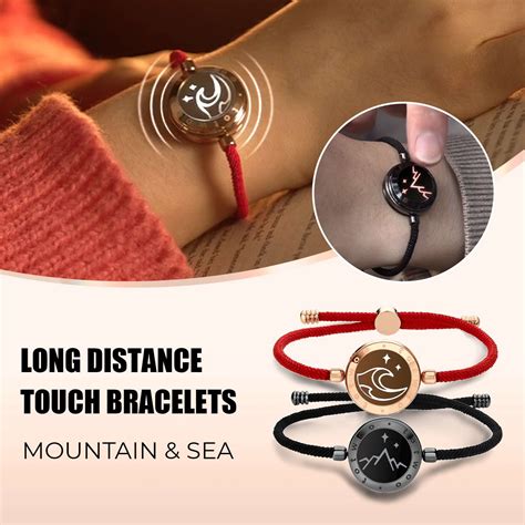 Totwoo Long Distance Touch Bracelets For Couples Vibration And Light Up For Lovers Bond Long