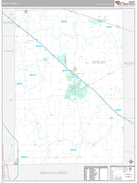 Shelby County Zip Code Map