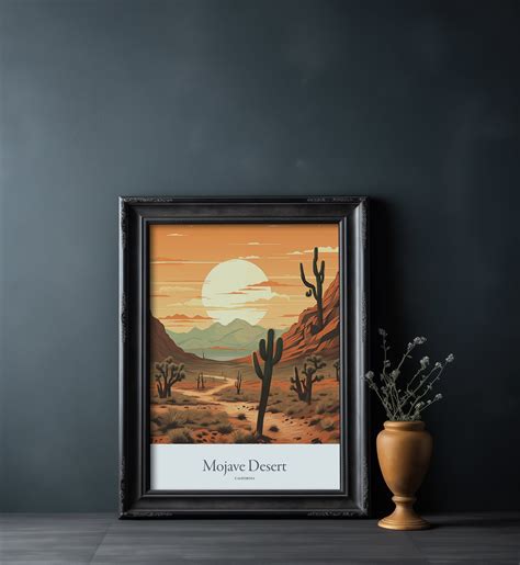 Mojave Desert Print Mojave Desert Poster Mojave Desert Gift California ...