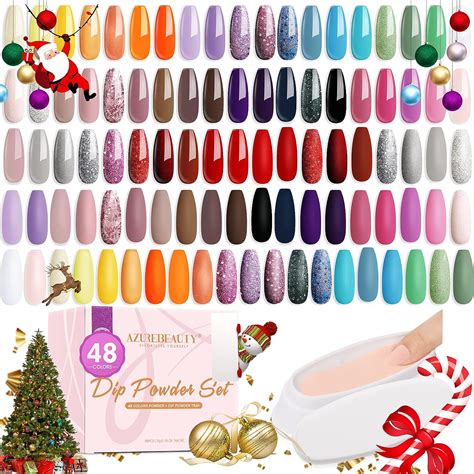 Amazon Azurebeauty Colors Dip Powder Nail Kit Fall Winter Dark