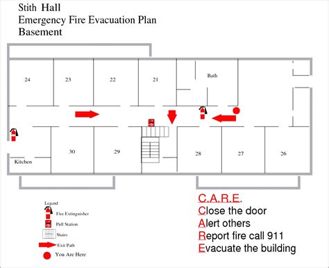 Fire Evacuation Plan Template