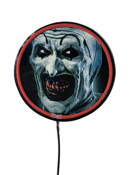 Terrifier Art The Clown Neon Desk Light Dead Dave Designs