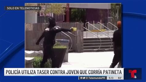 Captado En Video Policía Que Habría Intentado Usar Taser Contra “skater” Telemundo Puerto Rico