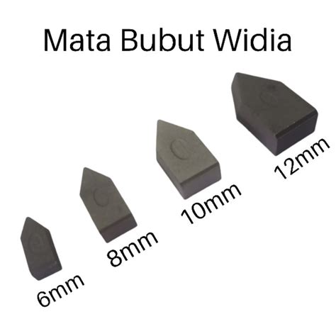 Jual Mata Widia Mata Bubut 6mm 8mm 10mm 12mm 6 8 10 12 Mm Shopee