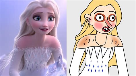 Drawing Meme Funny Elsa And Ana Frozen Meme Youtube