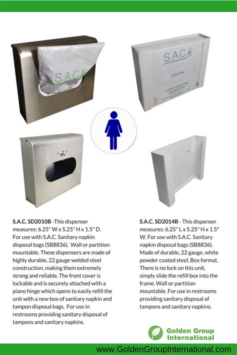 Sanitary Napkin And Tampon Disposal Bags And Dispensers By Golden Group