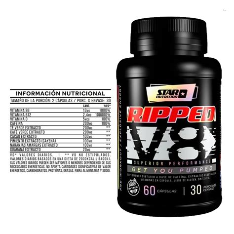 Ripped V Star Nutrition Quemador De Grasas Demusculos