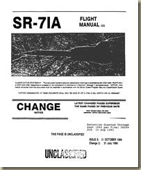 Aviation Archives: SR-71A Flight Manual (Declassified)