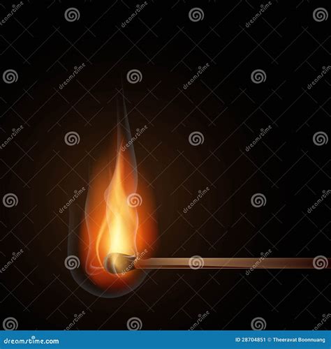 Burning Match Illustration Stock Illustration Illustration Of Flare