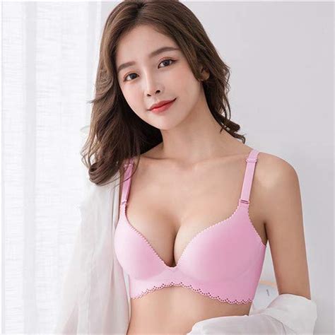 Buy Push Up Bras Fashion Seamless Bra Wire Free Brasserie Deep V Plunge