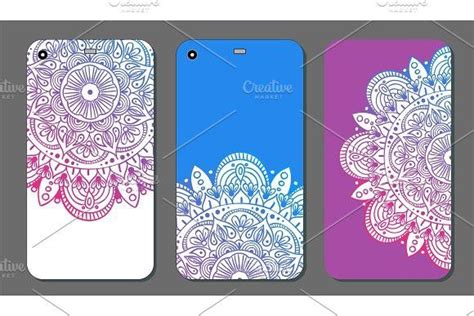 Phone case mandala design set