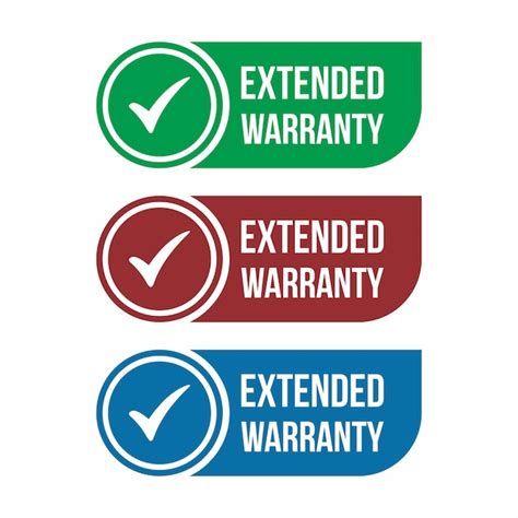 Premium Vector Extended Warranty Label Or Sticker Badge Icon Stamp Vector Stock Illustration