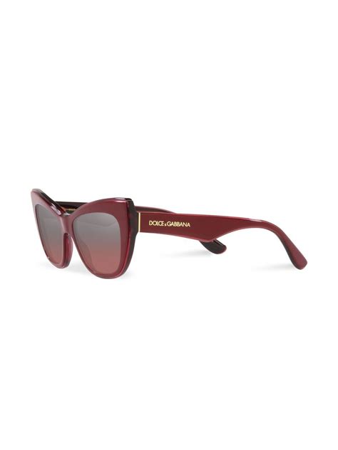 Dolce And Gabbana Eyewear New Print Cat Eye Frame Sunglasses Farfetch