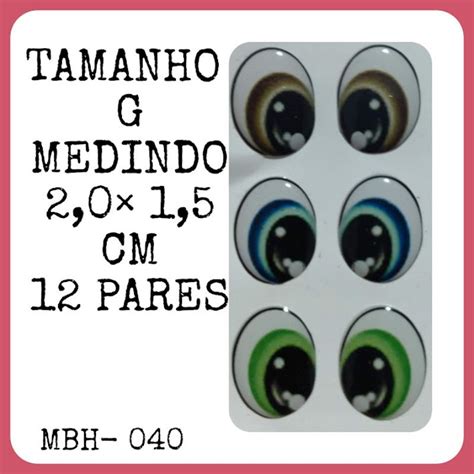 Olhos Adesivos Resinado G 12 Pares Shopee Brasil