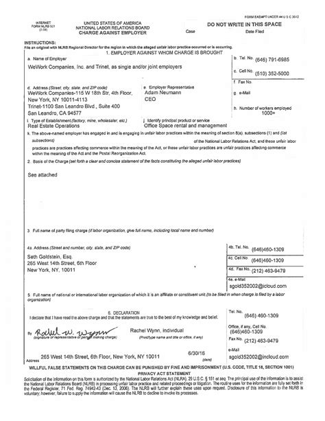 WeWork to Face Another NLRB Charge for Violating Employee Rights