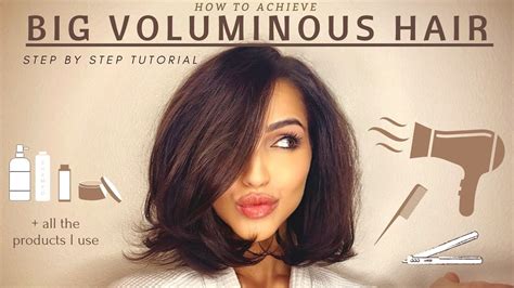 Voluminous Hair Tutorial Youtube