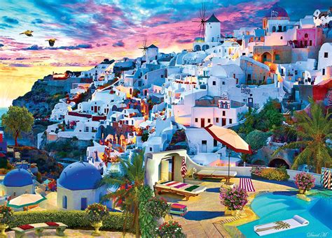 Puzzle Santorini Sky 1 000 Pezzi Puzzle Mania It