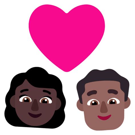 Arti Emoji Pasangan Dengan Hati Wanita Dengan Pria Warna